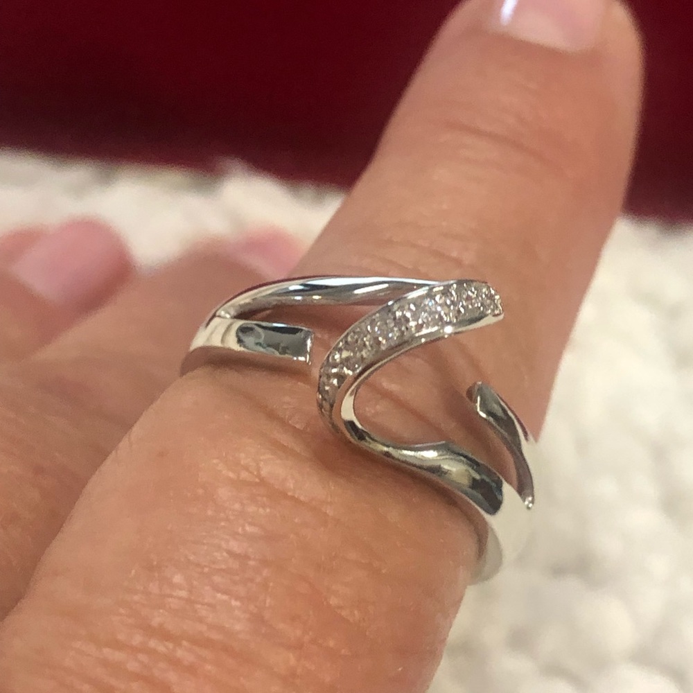 Sterling Silver Interchangeable Marble/Stone Ring - image 8